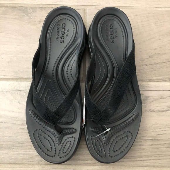 CROCS | Shoes | Crocs Womens Capri Flipflops New | Poshmark